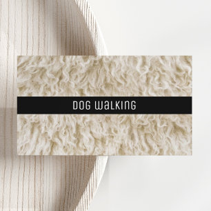 Dog Walking Business Cards Minimal Simple Modern