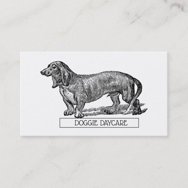 Dog Walking Dog Daycare Business Card (Front)