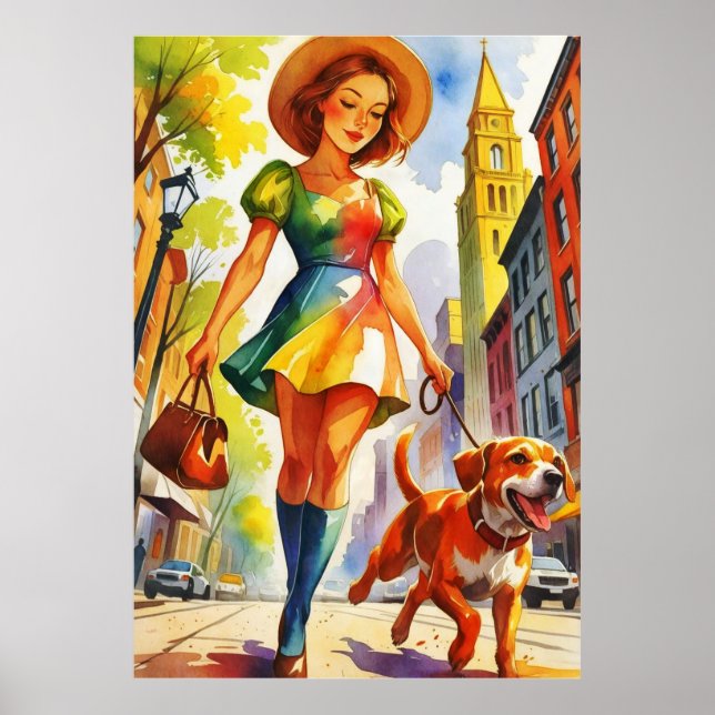 Dog Walking Duo  Poster (Front)