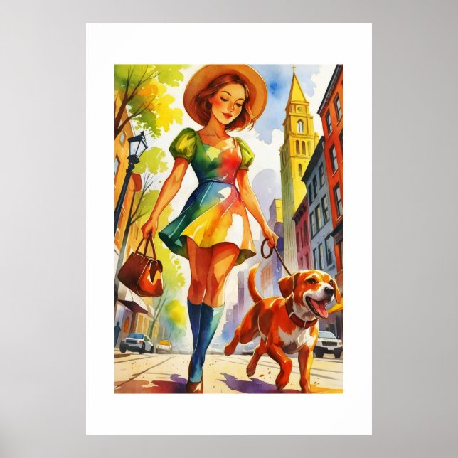 Dog Walking Duo  Poster (Front)