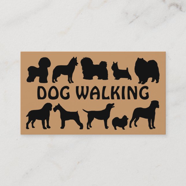 Dog Walking Fun Business Card (Front)
