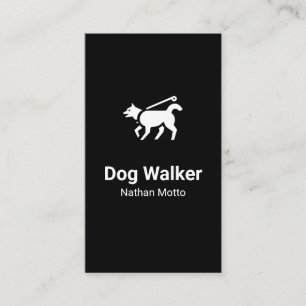 Dog Walking Logo Business Cards