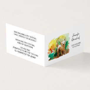 Dog walking, pet care Business Card