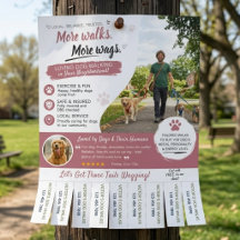 Dog Walking Pet Sitter Business Flyers