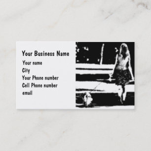 Dog Walking - Pet Sitting Business Card