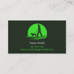 Dog Walking Pet Sitting Business Card