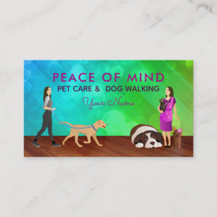 Dog Walking Pet Sitting Business Cards