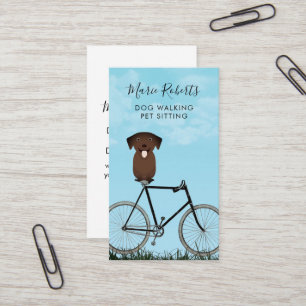 Dog Walking, Pet Sitting, Cat Care, Boarding Business Card