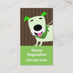 Dog Walking Services Business Card