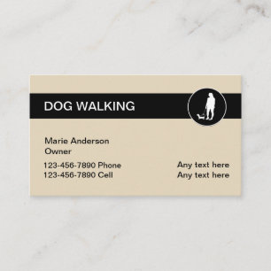 Dog Walking Services Business Cards