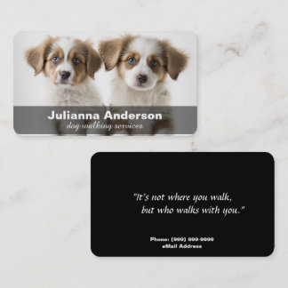 Dog Walking / Sitting Business Card
