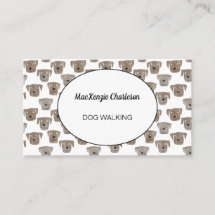 Dog Walking Watercolor Business Card