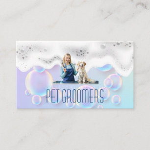 Dog Wash    Animal Services   Soap Cleaning Business Card