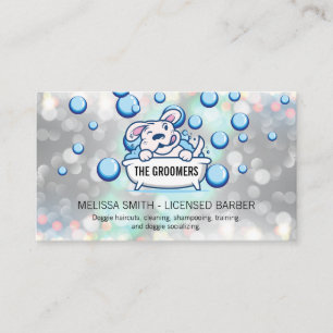 Dog Wash   Cleaner   Soap Bubbles Business Card