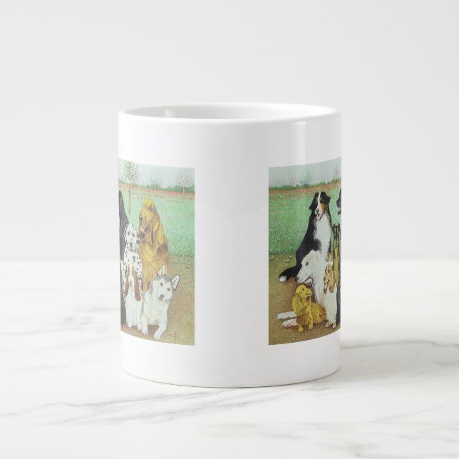Dog Watch Large Coffee Mug (Front)