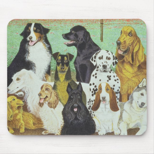 Dog Watch Mouse Mat (Front)