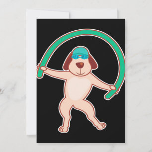 Dog Water Aerobics   Funny Gift  Holiday Card