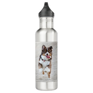 Dog Water Bottle - Custom Personalised Dog Photo