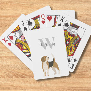 Dog Watercolor Personalised  Playing Cards