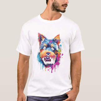 Dog Watercolour Cute Funny T-Shirt