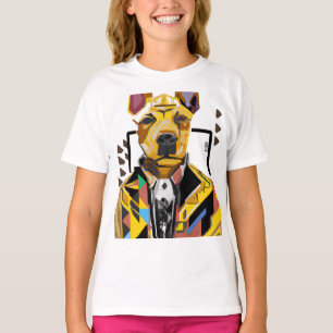 Dog Wearing a Suit: Digital Art T-Shirt