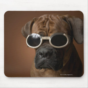 Dog wearing sunglasses mouse mat