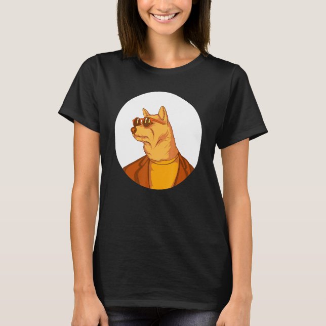 Dog Wearing Sunglasses T-Shirt (Front)