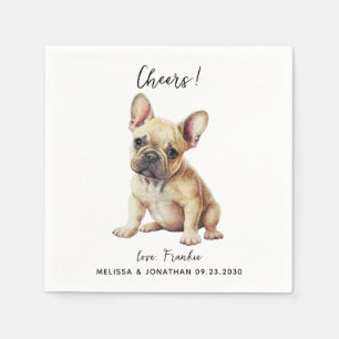 Dog Wedding Cocktail Napkin