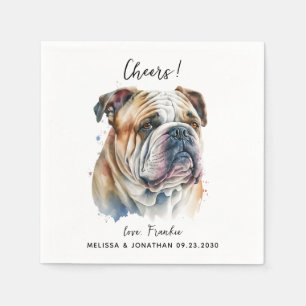 Dog Wedding Cocktail Napkin