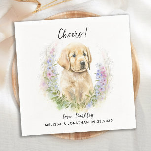 Dog Wedding Cocktail Napkin