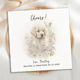 Dog Wedding Cocktail Napkin