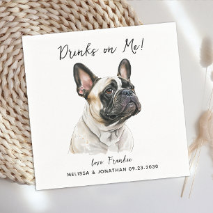 Dog Wedding Cocktail Napkin
