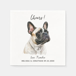 Dog Wedding Cocktail Napkin