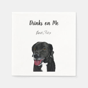 Dog Wedding Cocktail Napkins