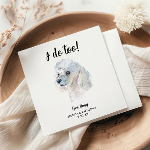 Dog Wedding Cocktail Napkins