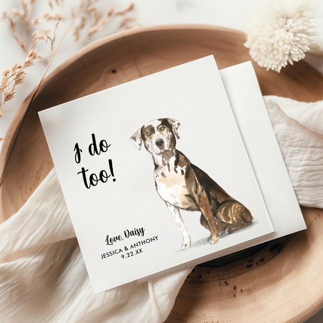 Dog Wedding Cocktail Napkins (Creator Uploaded)