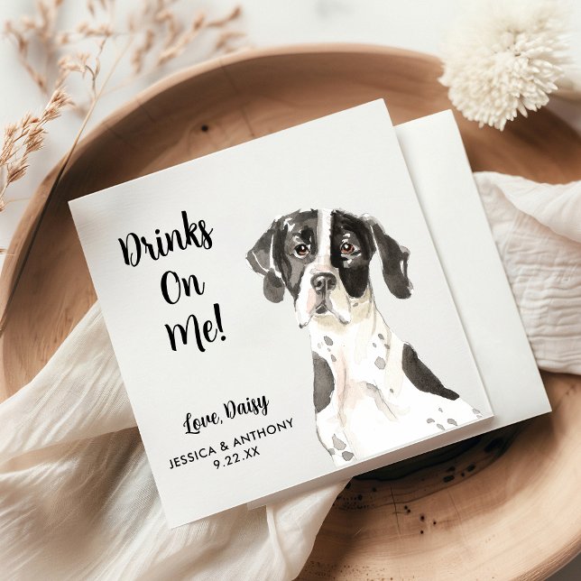 Dog Wedding Cocktail Napkins (Creator Uploaded)