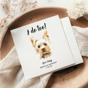 Dog Wedding Cocktail Napkins