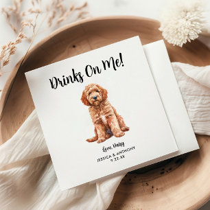 Dog Wedding Cocktail Napkins