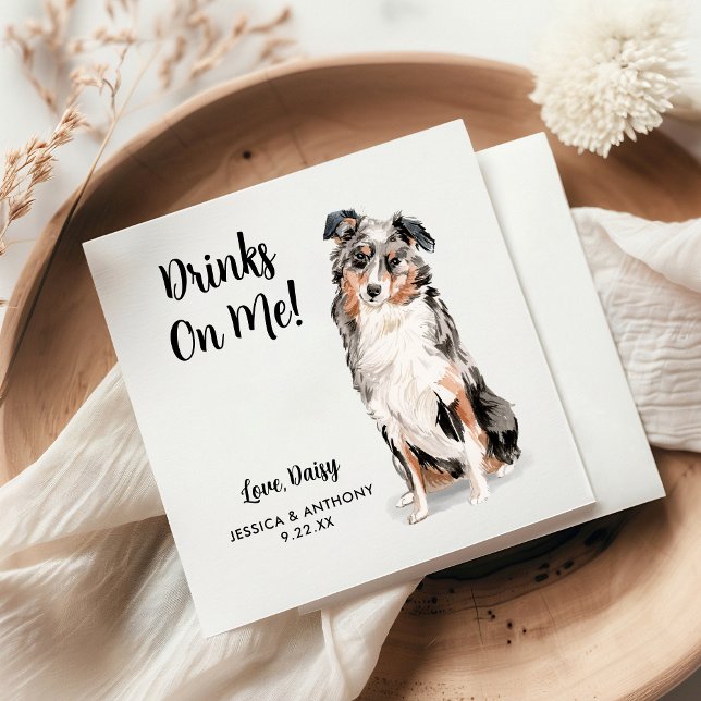  Dog Wedding Cocktail Napkins (Creator Uploaded)