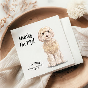 Dog Wedding Cocktail Napkins