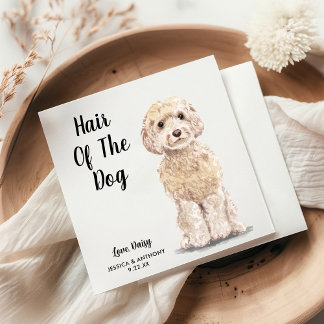 Dog Wedding Cocktail Napkins