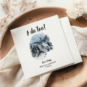 Dog Wedding Cocktail Napkins