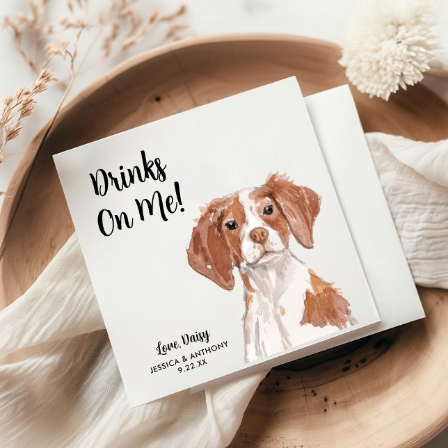 Dog Wedding Cocktail Napkins  (Creator Uploaded)
