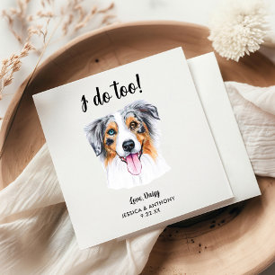 Dog Wedding Cocktail Napkins