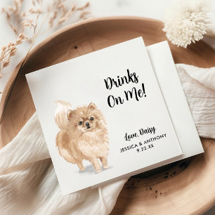 Dog Wedding Cocktail Napkins