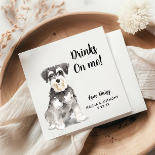 Dog Wedding Cocktail Napkins