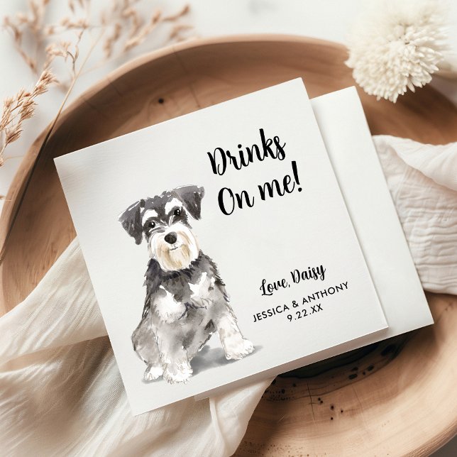 Dog Wedding Cocktail Napkins (Creator Uploaded)