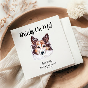 Dog Wedding Cocktail Napkins