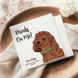 Dog Wedding Cocktail Napkins